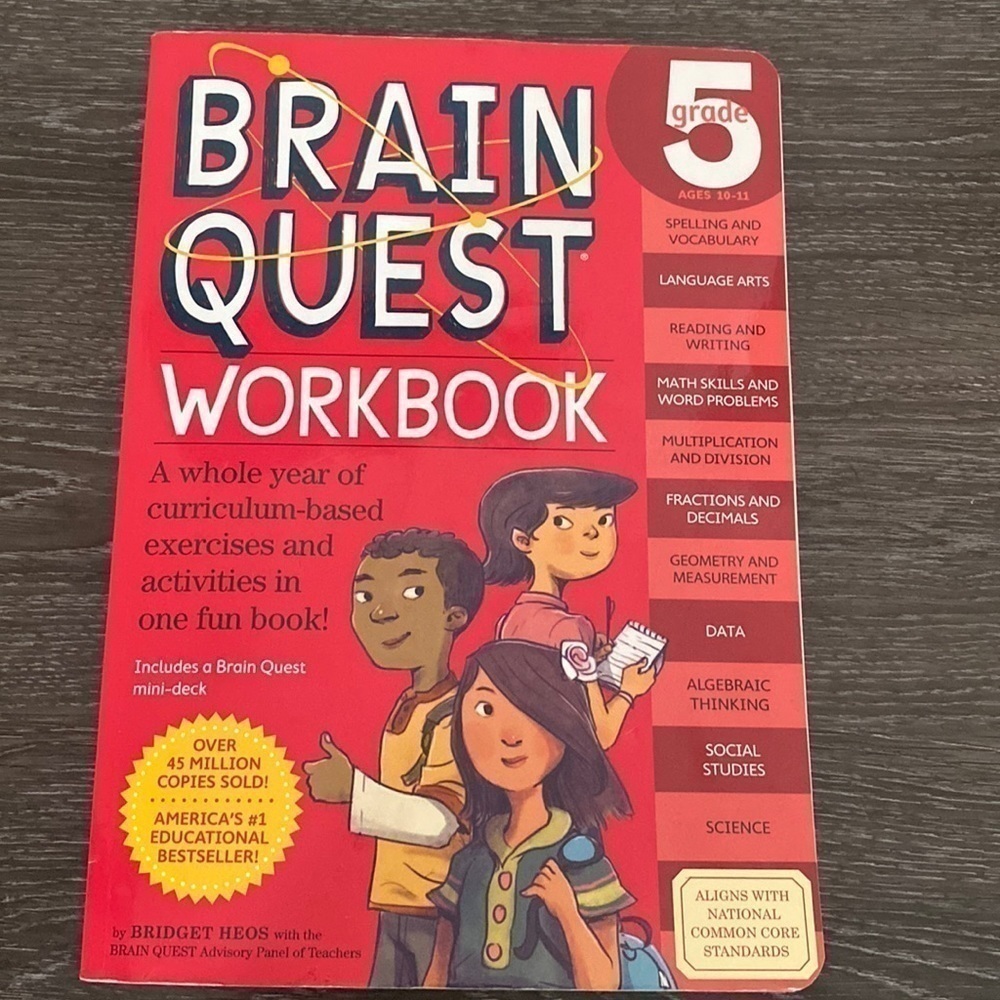 Brain Quest 5th Grade Workbook